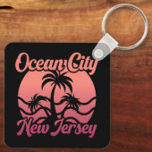 海シティー、ニュージャージー キーホルダー (裏面)