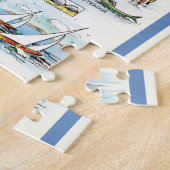 海シティー、メリーランドヴィンテージの地図 ジグソーパズル (側面)