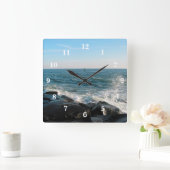 海シティ湾 スクエア壁時計 (ホーム)
