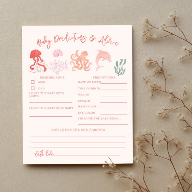 海シャワーピンクベビー予測とアドバイスカード (クリエイターアップロード済み)