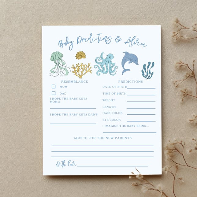 海シャワーベビー予測およびアドバイスカード (クリエイターアップロード済み)