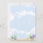 海シャワー 招待状 (裏面)