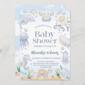 海シャワー 招待状 (正面/裏面)