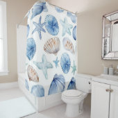 海ショアシーシェルシャワーカーテン シャワーカーテン (インサイチュ)