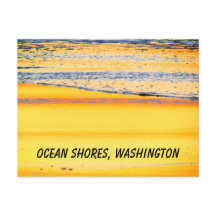 海ショアズ，ワシントン州，ビーチサンセット写真