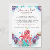 海シーオクトプカラフルベビーシャワーbyメール 招待状 (正面)