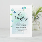 海シーガグラデーションラスターコイズブ結婚ルー 招待状 (スタンド正面)