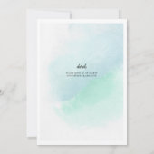 海シーガグラデーションラスターコイズブ結婚ルー 招待状 (裏面)