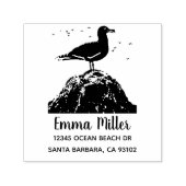 海シーガル名前をカスタムする差出人住所 セルフインキングスタンプ (デザイン)