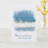 海シーガル悔やみや弔慰 カード (黄色い花)