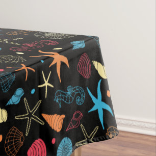 海シーシェルズヒトシーホース海生活 テーブルクロス