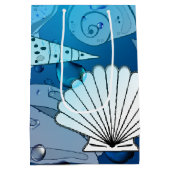 海シーシェルビーチアクア ミディアムペーパーバッグ (裏面)