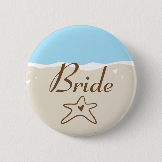 海シーシェル水砂タイド支持ボタン 缶バッジ (正面)