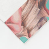 海シーシェル – 名前をカスタムする フリースブランケット (角)