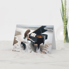海シーショアピアニスト誕生日 カード