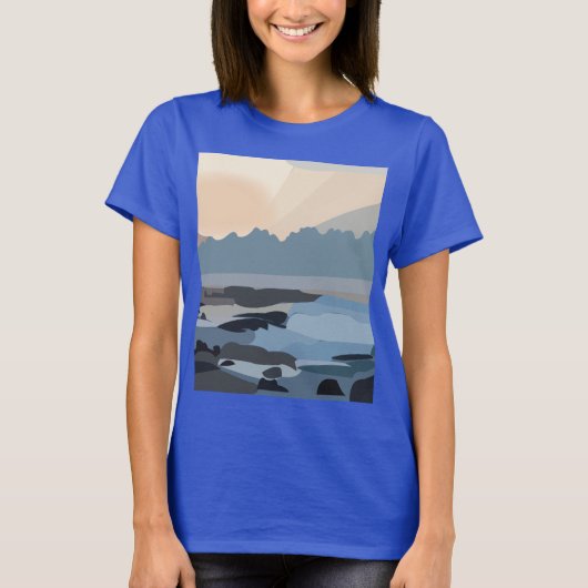 海シースカイ自然 Tシャツ (正面)