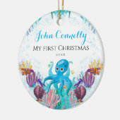 海シータコベビー1stクリスマスサカラフルー セラミックオーナメント (左)