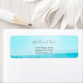 海シートラベルブルーシルバーモダンプロフェッショナル ラベル (インサイチュ)