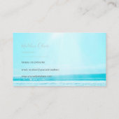 海シートラベルブルーシルバーモダンプロフェッショナル 名刺 (裏面)