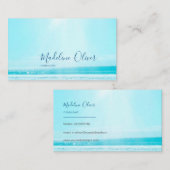 海シートラベルブルーモダンプロフェッショナル 名刺 (正面/裏面)