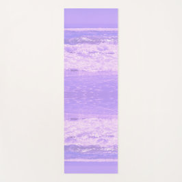 海シービーチパープルウェーブウォーター ヨガマット
