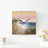 海シービーチビュー285 スクエア壁時計 (ホーム)