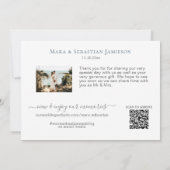 *~*海シービーチ絵画のAR7結婚' サンキューカード (裏面)