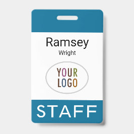 海シーブルースタッフネームバッジクリップリールランヤード バッジ