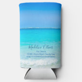 海シーブルービジネスモダン スリム缶クーラー (正面)