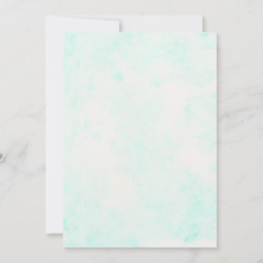 海シーベビーシャワー招待状 招待状 (裏面)