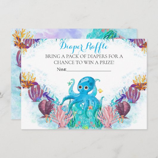 海シーベビータコおむつラッフルエンクロージャカー エンクロージャーカード (正面/裏面)