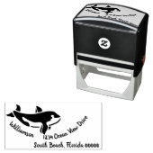 海シーホエールアイランドビーチ差出人住所 セルフインキングスタンプ (インサイチュ)