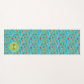 海シーライフかわいい魚型パーソナライズされた子ども ヨガマット (正面(横))