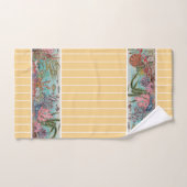 海シーライフフィッシュ金ゴールドヴィンテージビーチハウス バスタオルセット (ハンドタオル)