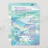 海シーライフ結婚式招待状 招待状 (正面/裏面)