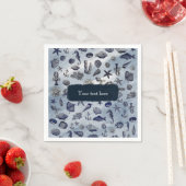 海シーライフ航海のシーシェルビーチ結婚式 スタンダードカクテルナプキン (インサイチュ)