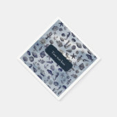 海シーライフ航海のシーシェルビーチ結婚式 スタンダードカクテルナプキン (角)