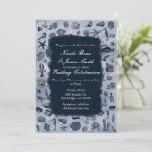 海シーライフ航海のシーシェルビーチ結婚式 招待状 (スタンド正面)