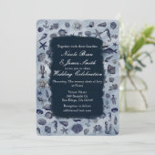 海シーライフ航海のシーシェルビーチ結婚式 招待状 (スタンド正面)