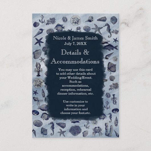 海シーライフ航海のシーシェルビーチ詳細 エンクロージャーカード (正面)