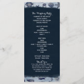 海シーライフ航海のヴィンテージ結婚式 プログラム (裏面)