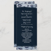 海シーライフ航海のヴィンテージ結婚式 プログラム (正面/裏面)