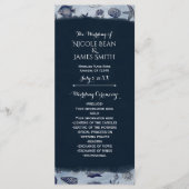 海シーライフ航海のヴィンテージ結婚式 プログラム (正面)