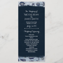 海シーライフ航海のヴィンテージ結婚式 プログラム