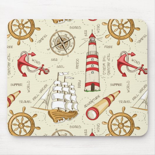 海シーン マウスパッド (正面)