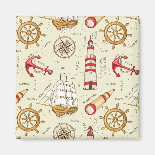 海シーン マグネット (正面)