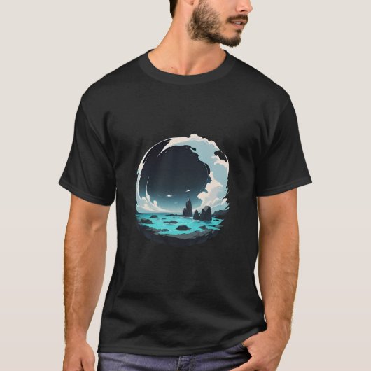 海シーン Tシャツ (正面)