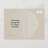 海シーンHello パーソナライズされた From 案内ポストカード (裏面)