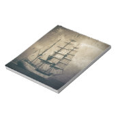 海シー航海のヴィンテージセーリングセーリングボート ノートパッド (回転)