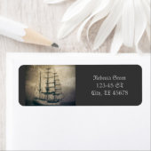 海シー航海のヴィンテージセーリングセーリングボート ラベル (インサイチュ)